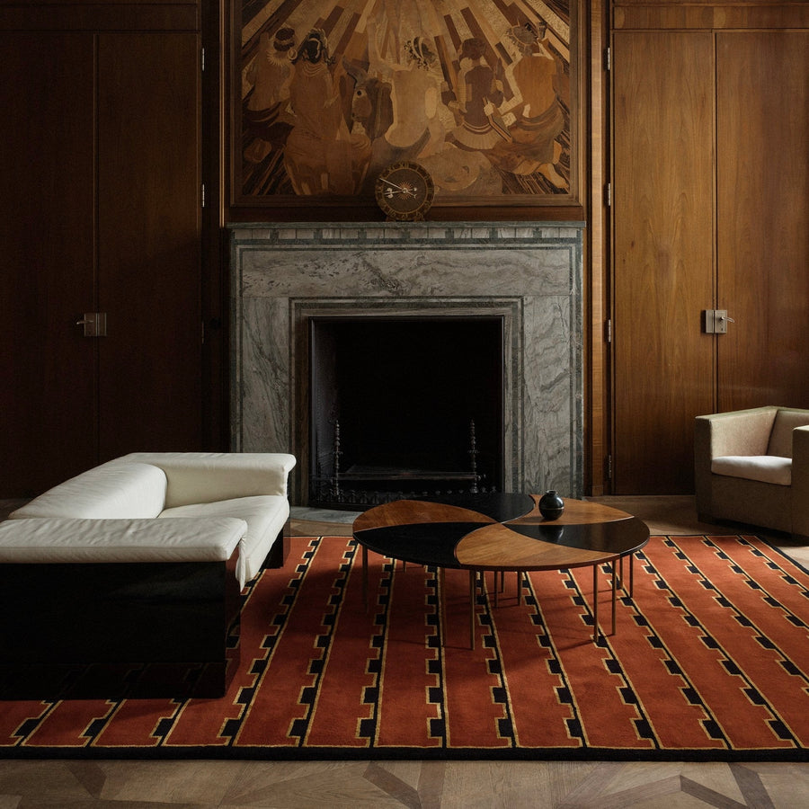 RUGKARI Heritage traditional pure New Zealand wool luxury rug styled in an Indian living room - image 2