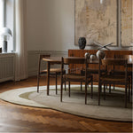 RUGKARI Vermillion traditional pure New Zealand wool luxury rug styled in an Indian living room - image 2