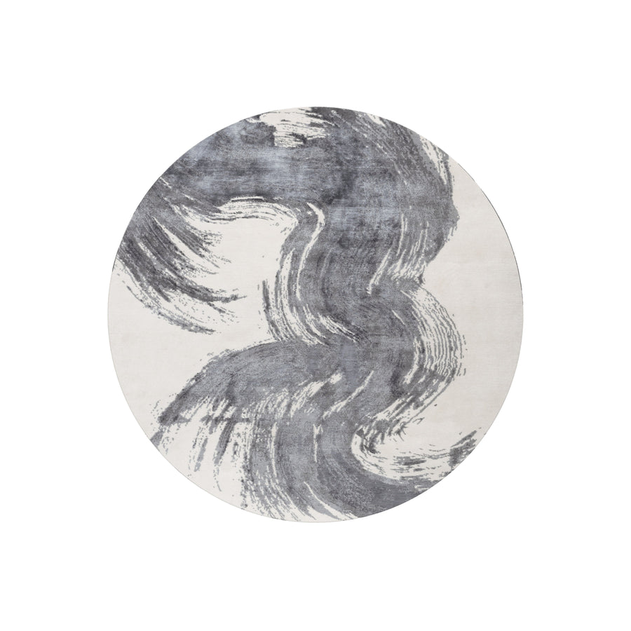 RUGKARI Stroke Π traditional pure New Zealand wool luxury rug styled in an Indian living room - image 1
