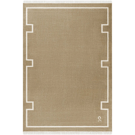 RUGKARI Ethos traditional pure New Zealand wool luxury rug styled in an Indian living room - image 1