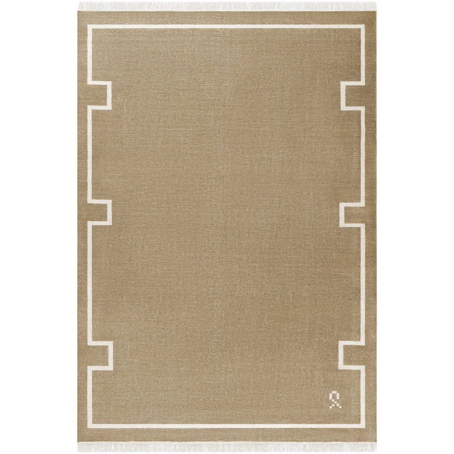 RUGKARI Ethos traditional pure New Zealand wool luxury rug styled in an Indian living room - image 1