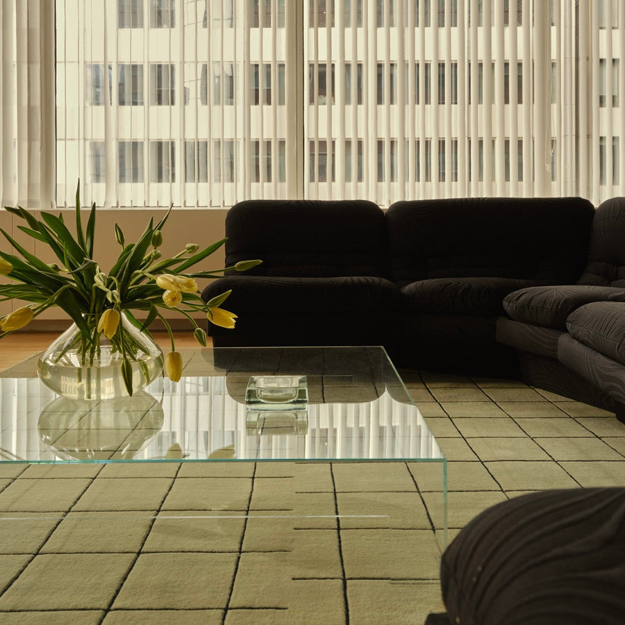 RUGKARI Gridwyn traditional pure New Zealand wool luxury rug styled in an Indian living room - image 2