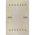 RUGKARI Colonnade geometric pure New Zealand wool luxury rug styled in an Indian living room - image 1