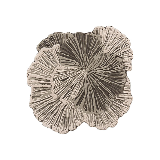 RUGKARI Ruffled geometric pure New Zealand wool luxury rug styled in an Indian living room - image 1