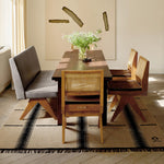 RUGKARI Motif designer pure New Zealand wool luxury rug styled in an Indian living room - image 2