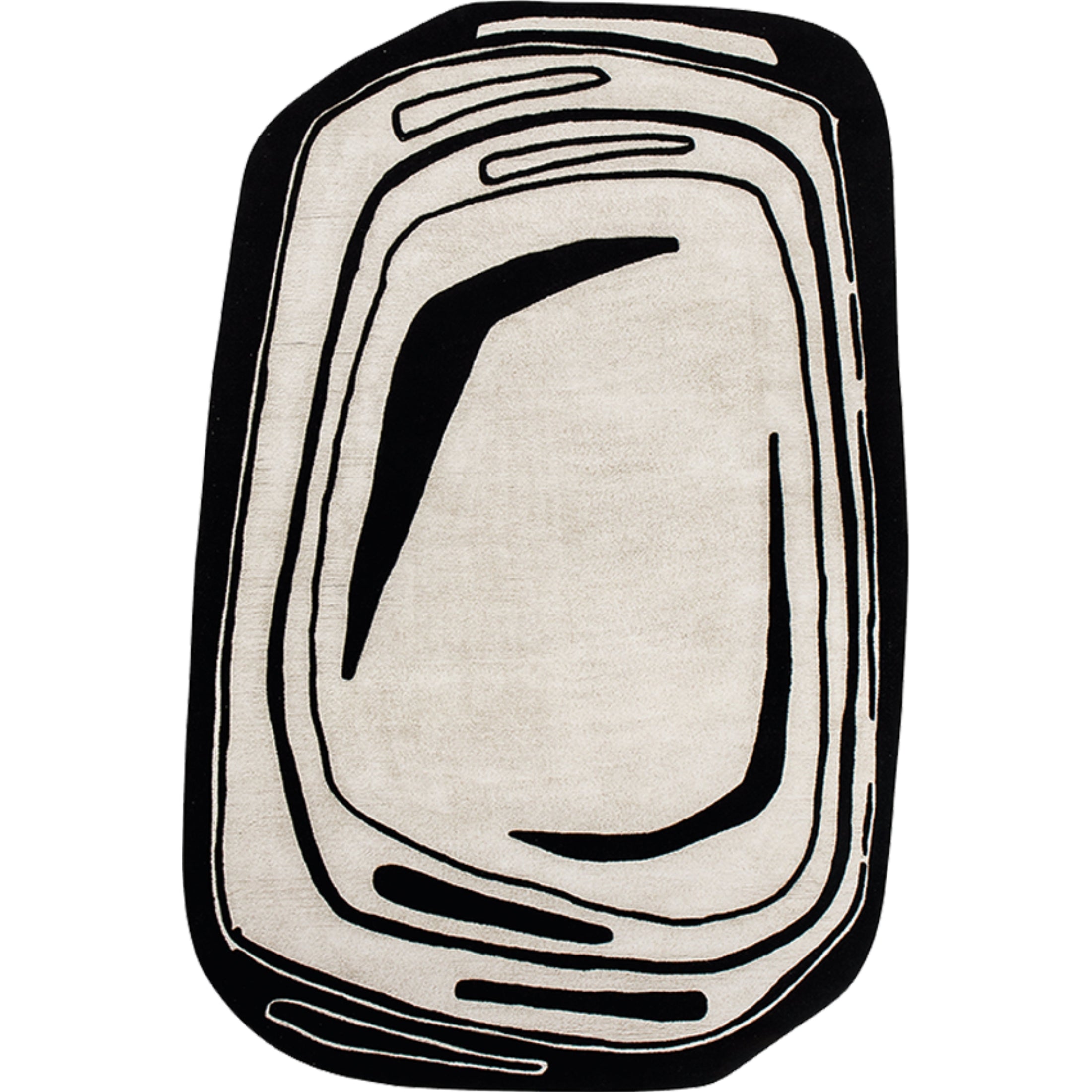 RUGKARI Cadre designer pure New Zealand wool luxury rug styled in an Indian living room - image 1