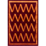 RUGKARI Betel geometric pure New Zealand wool luxury rug styled in an Indian living room - image 1