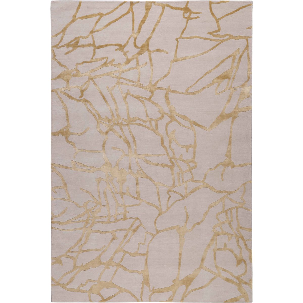 RUGKARI Ornate abstract pure New Zealand wool luxury rug styled in an Indian living room - image 1