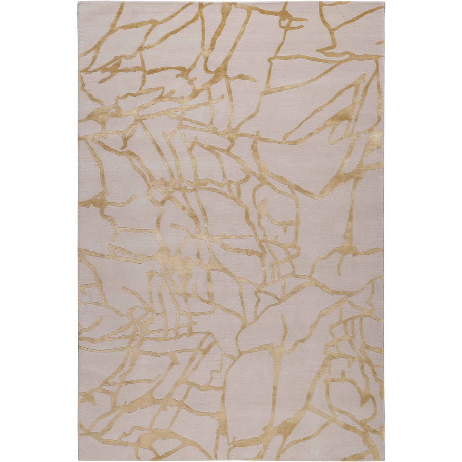 RUGKARI Ornate abstract pure New Zealand wool luxury rug styled in an Indian living room - image 1