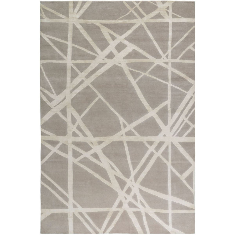 RUGKARI Zenith abstract pure New Zealand wool luxury rug styled in an Indian living room - image 1