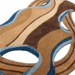 RUGKARI Shoreline traditional pure New Zealand wool luxury rug styled in an Indian living room - image 3