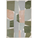 RUGKARI Mandolin geometric pure New Zealand wool luxury rug styled in an Indian living room - image 1