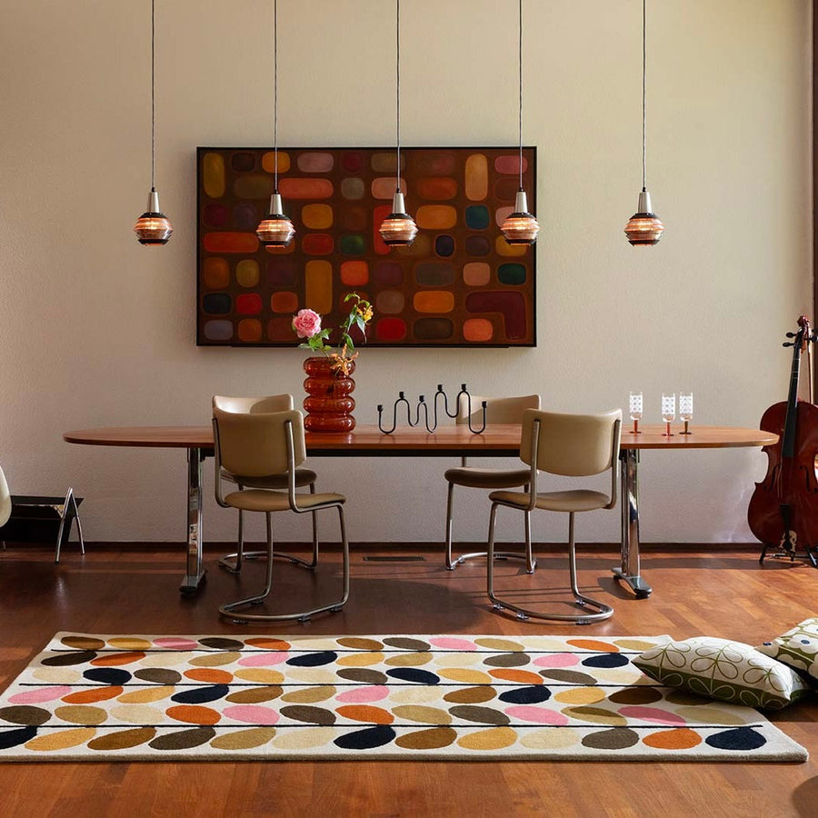 RUGKARI Canopy floral pure New Zealand wool luxury rug styled in an Indian living room - image 2