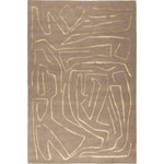 RUGKARI Aurum abstract pure New Zealand wool luxury rug styled in an Indian living room - image 1