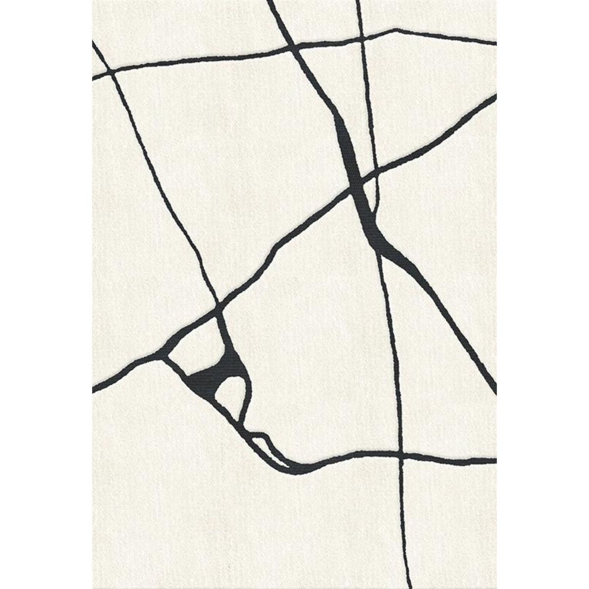 RUGKARI Glacier abstract pure New Zealand wool luxury rug styled in an Indian living room - image 1