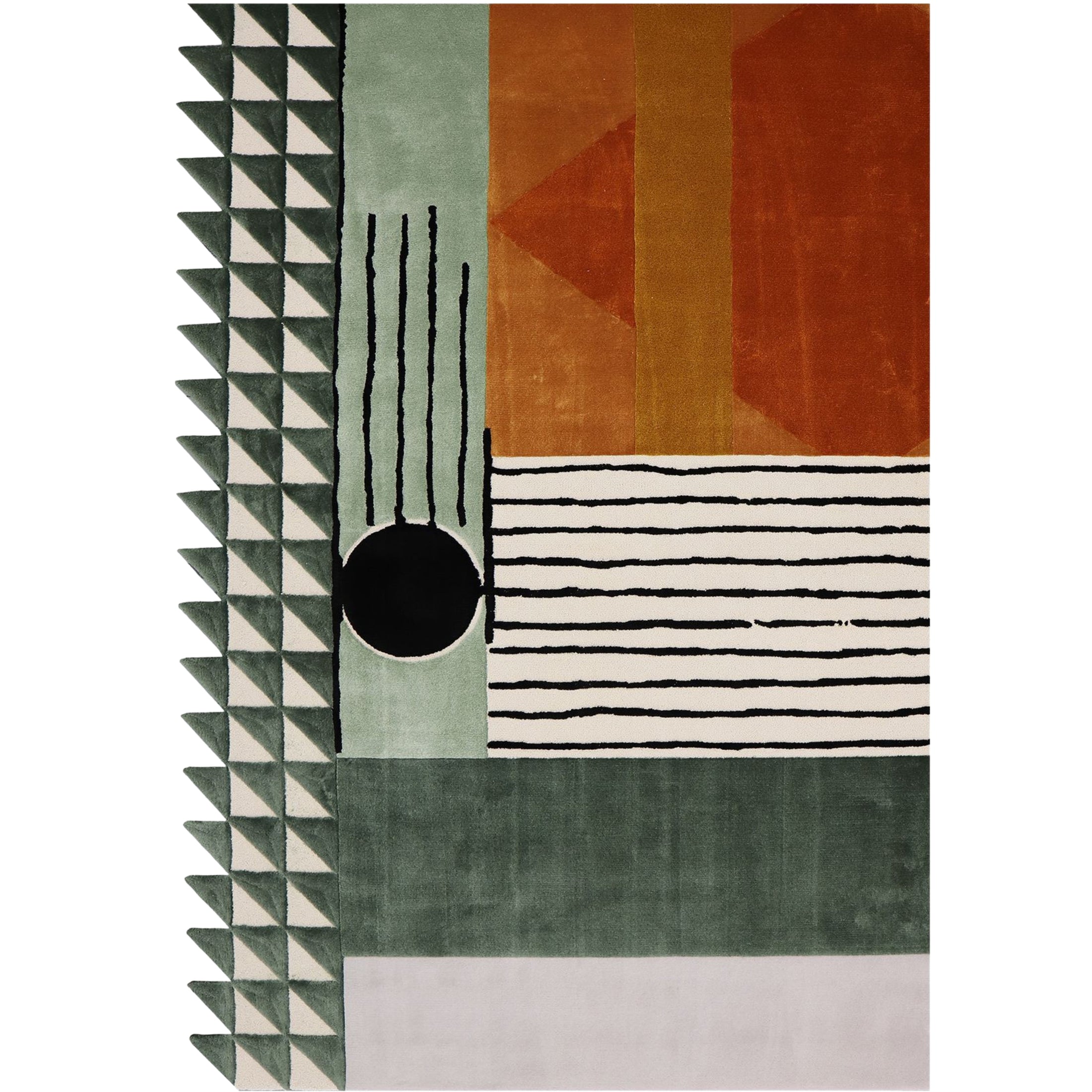 RUGKARI Sienna traditional pure New Zealand wool luxury rug styled in an Indian living room - image 1