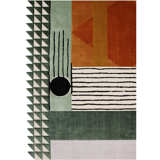 RUGKARI Sienna traditional pure New Zealand wool luxury rug styled in an Indian living room - image 1