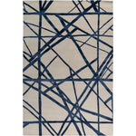 RUGKARI Granoir abstract pure New Zealand wool luxury rug styled in an Indian living room - image 1