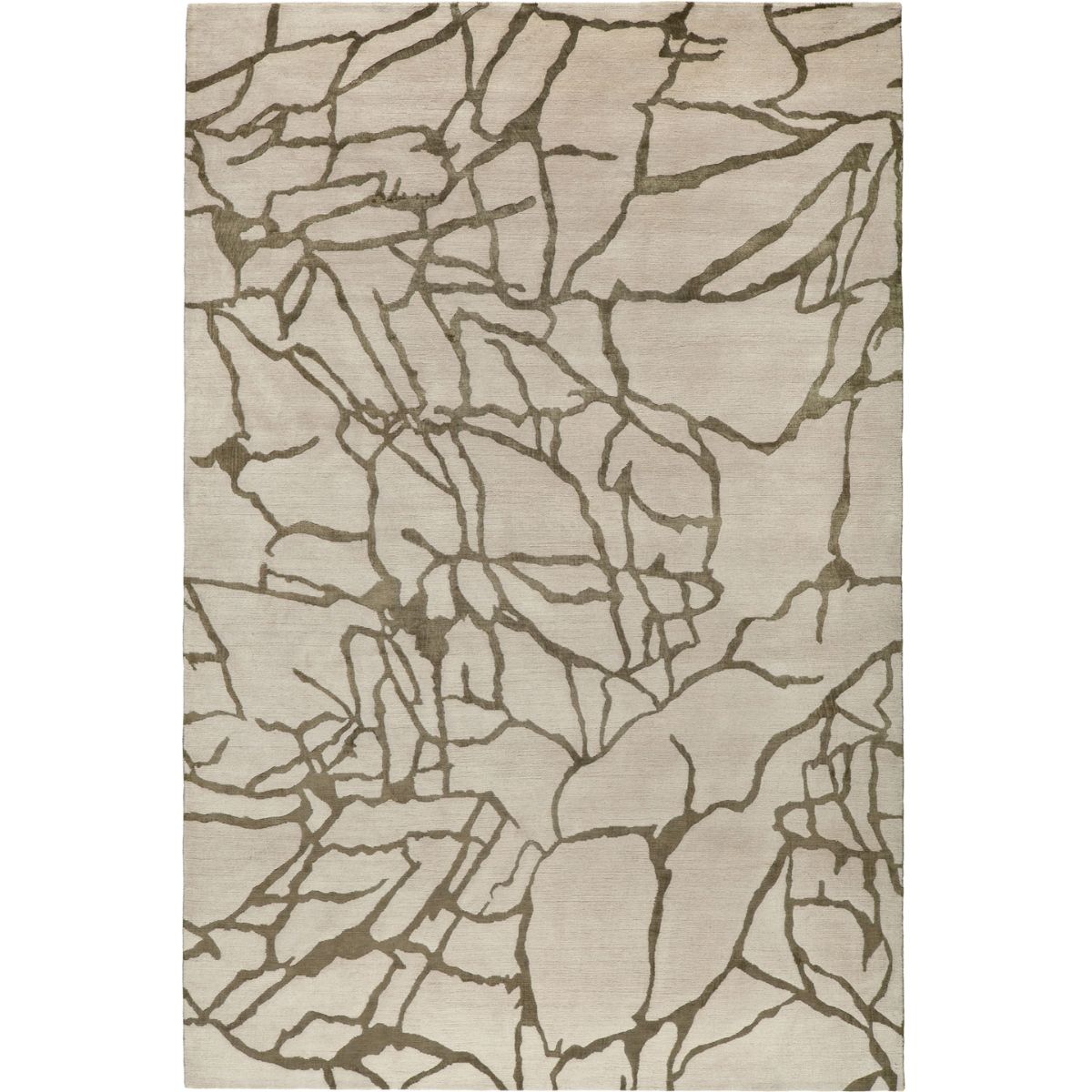 RUGKARI Camillia abstract pure New Zealand wool luxury rug styled in an Indian living room - image 1