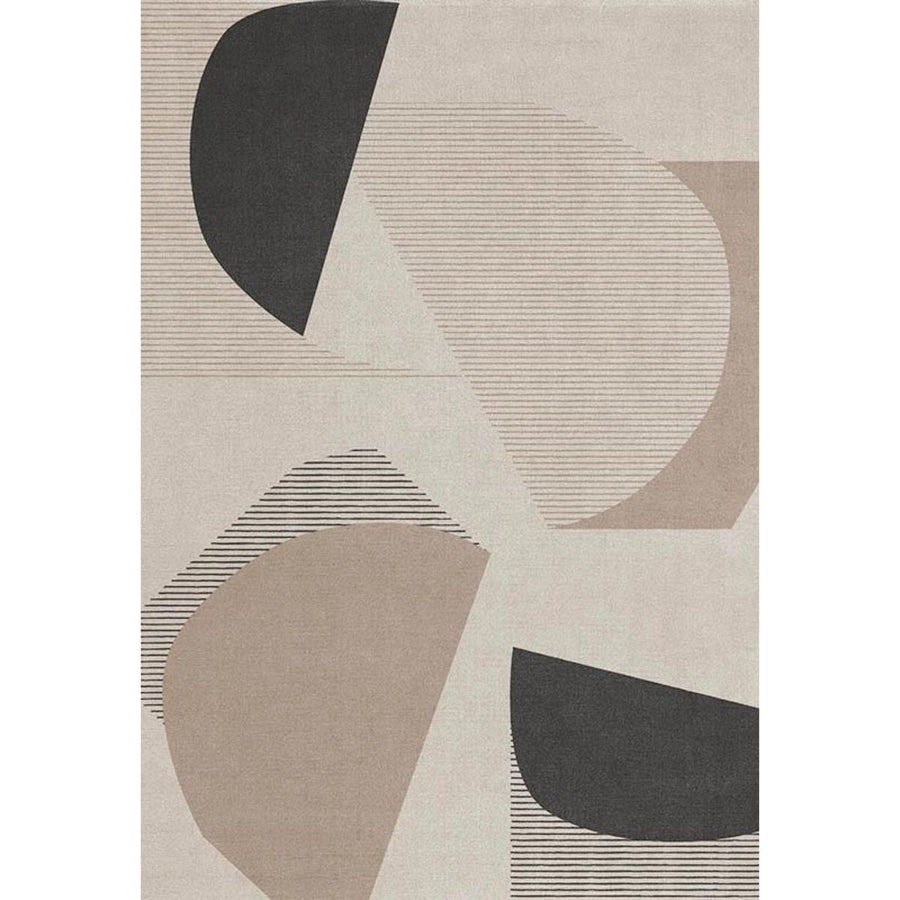 RUGKARI Celestial geometric pure New Zealand wool luxury rug styled in an Indian living room - image 1
