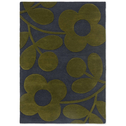 RUGKARI Sanctuary floral pure New Zealand wool luxury rug styled in an Indian living room - image 1
