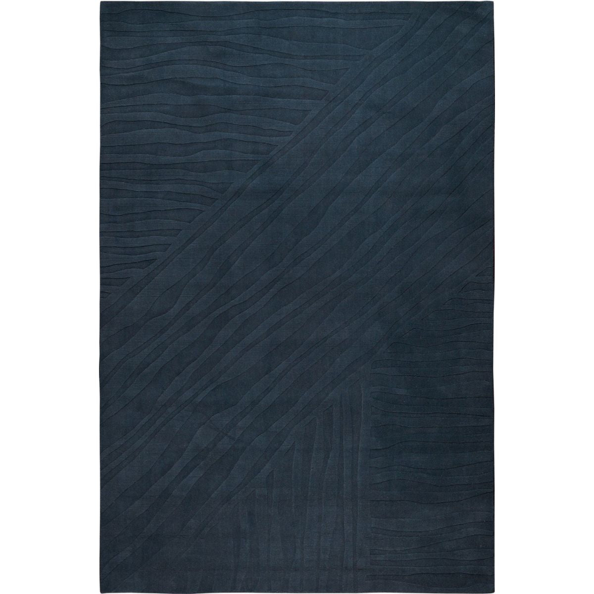RUGKARI Reverie solid pure New Zealand wool luxury rug styled in an Indian living room - image 1