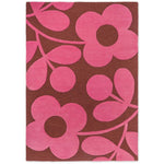 RUGKARI Flamingo floral pure New Zealand wool luxury rug styled in an Indian living room - image 1