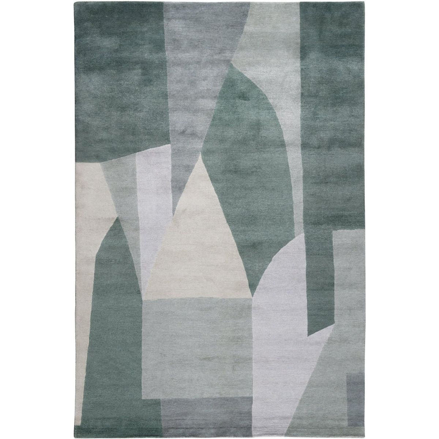 RUGKARI Elysian abstract pure New Zealand wool luxury rug styled in an Indian living room - image 1