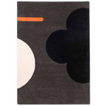 RUGKARI Galactic geometric pure New Zealand wool luxury rug styled in an Indian living room - image 1