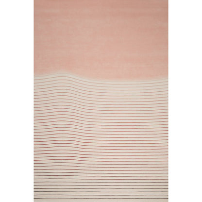 RUGKARI Mist abstract pure New Zealand wool luxury rug styled in an Indian living room - image 1