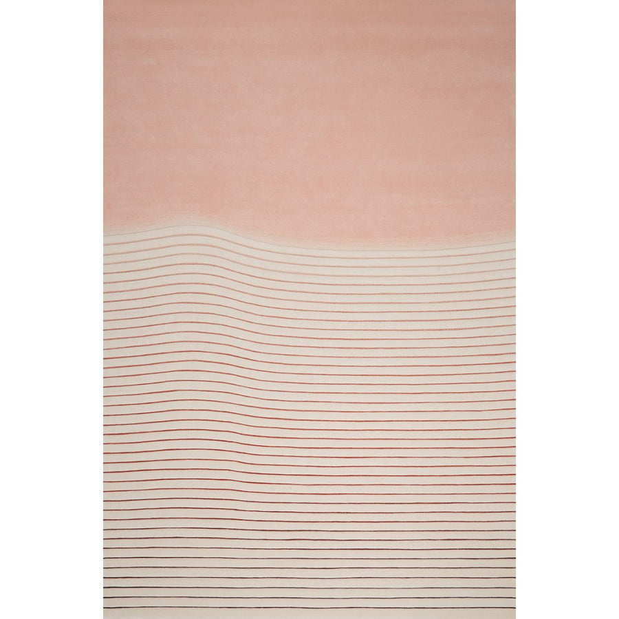 RUGKARI Mist abstract pure New Zealand wool luxury rug styled in an Indian living room - image 1