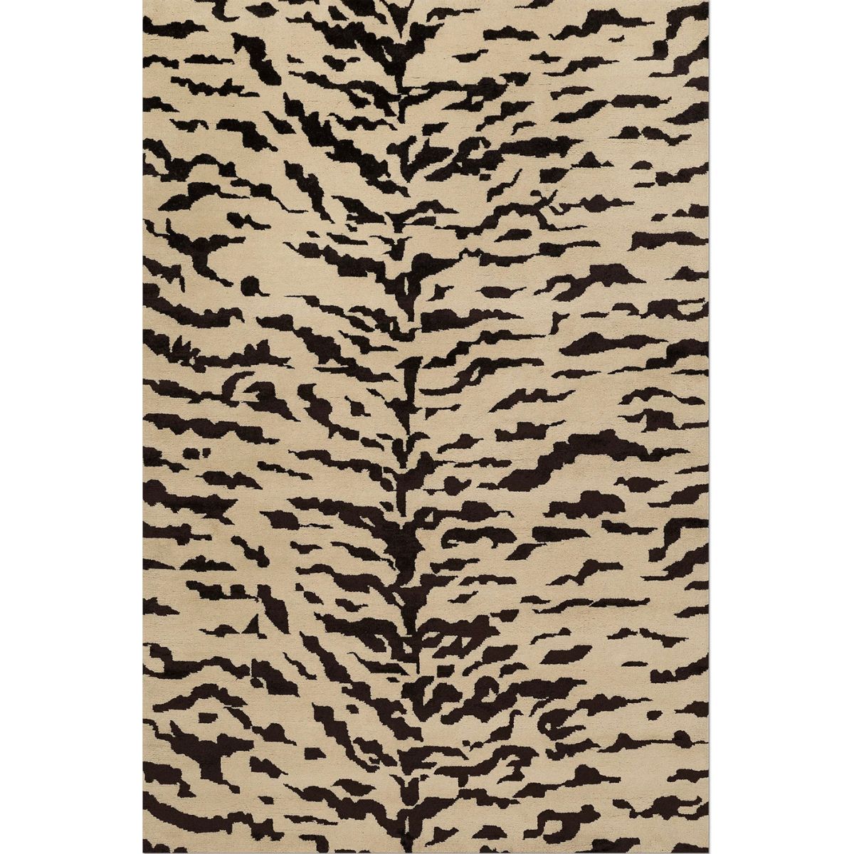 RUGKARI ‎Royal White traditional pure New Zealand wool luxury rug styled in an Indian living room - image 1