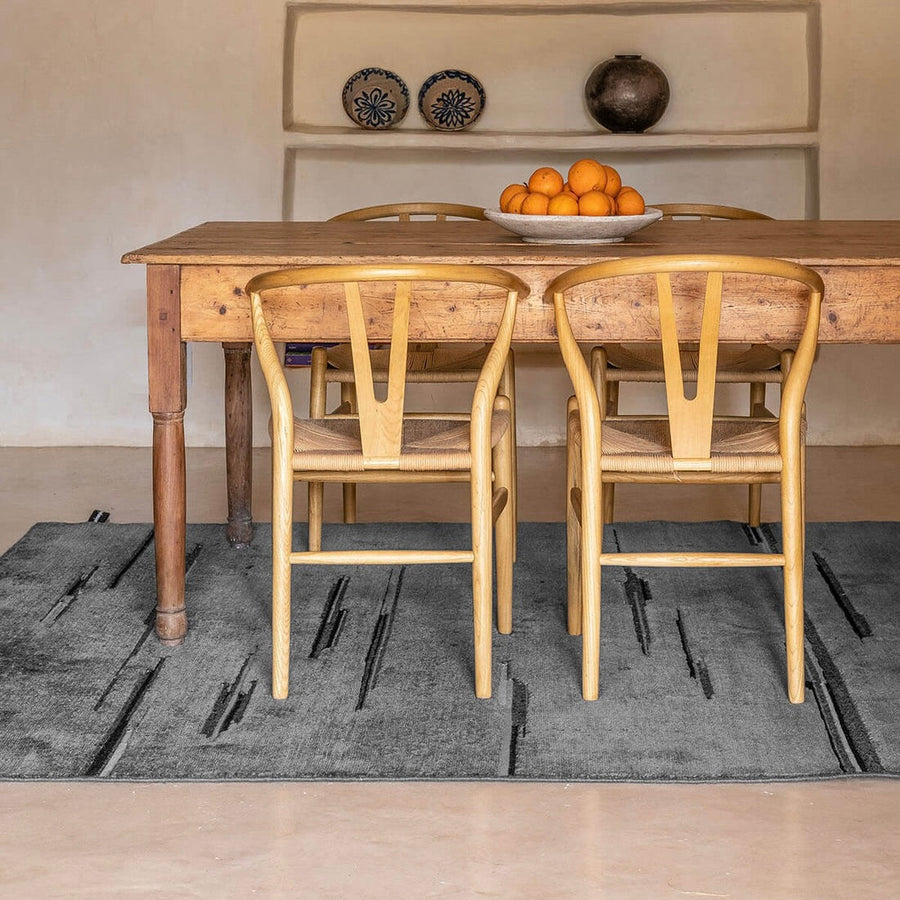 RUGKARI Sediment traditional pure New Zealand wool luxury rug styled in an Indian living room - image 2