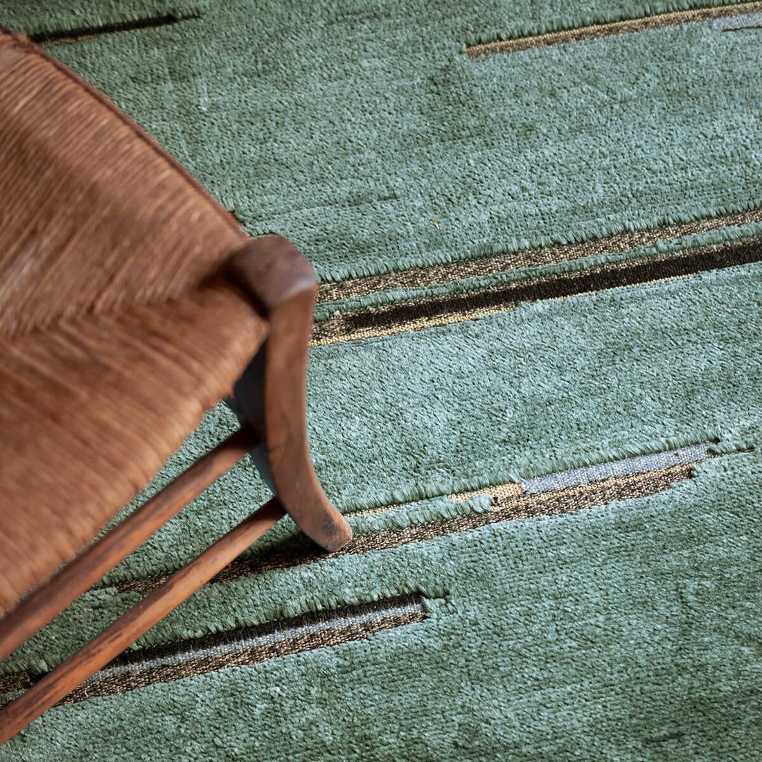 RUGKARI Savanna traditional pure New Zealand wool luxury rug styled in an Indian living room - image 3