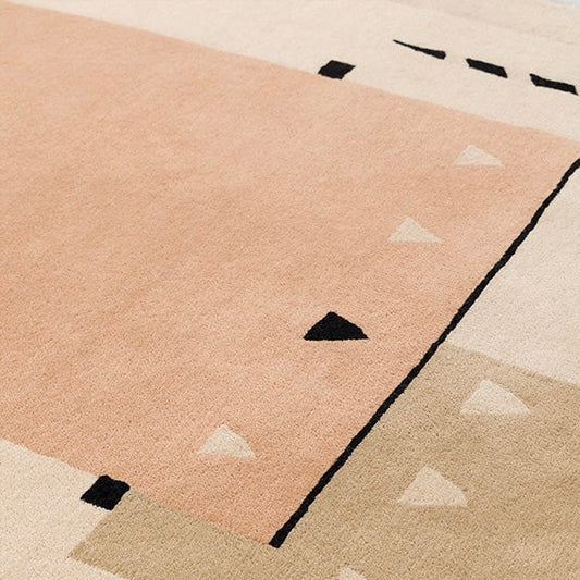RUGKARI Abrash traditional pure New Zealand wool luxury rug styled in an Indian living room - image 2