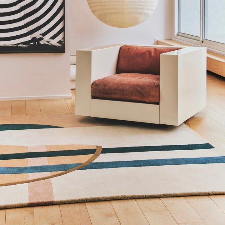 RUGKARI Arbor traditional pure New Zealand wool luxury rug styled in an Indian living room - image 2