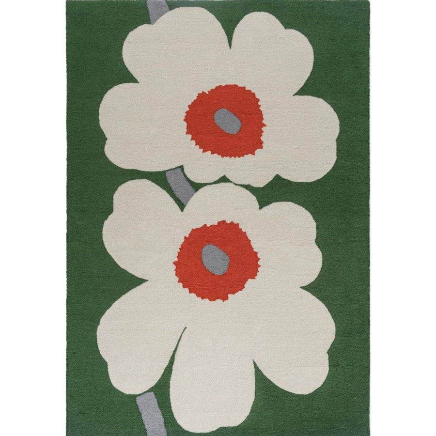 RUGKARI Petalia floral pure New Zealand wool luxury rug styled in an Indian living room - image 1