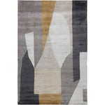 RUGKARI Emphorium abstract pure New Zealand wool luxury rug styled in an Indian living room - image 1