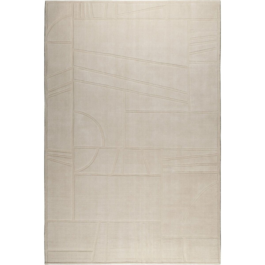 RUGKARI Paper solid pure New Zealand wool luxury rug styled in an Indian living room - image 1