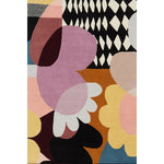 RUGKARI Essence floral pure New Zealand wool luxury rug styled in an Indian living room - image 1